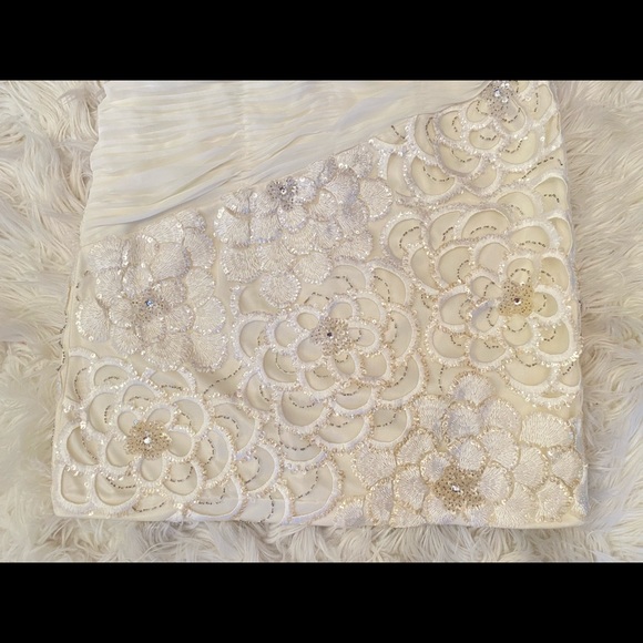 Sue Wong Ivory Cocktail Dress - Picture 4 of 17